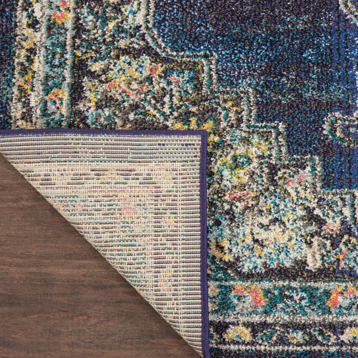 World Menagerie Lundy Performance Blue Rug & Reviews Wayfair